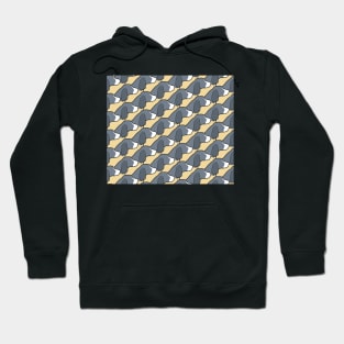 Springer spaniel pattern on yellow Hoodie